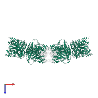 S-adenosylmethionine synthase in PDB entry 7ock, assembly 1, top view.