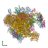 PDB entry 7of3 coloured by chain, front view.