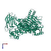 Phosphatidylinositol 4,5-bisphosphate 3-kinase catalytic subunit delta isoform in PDB entry 7oil, assembly 1, top view.