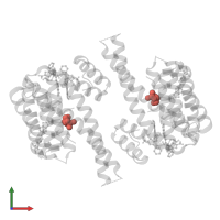 Modified residue SEP in PDB entry 7oqg, assembly 1, front view.