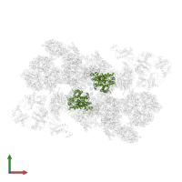 Photosystem II CP47 reaction center protein in PDB entry 7oui, assembly 1, front view.