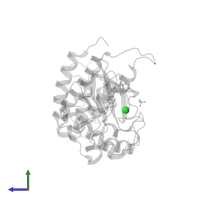 CHLORIDE ION in PDB entry 7ozf, assembly 1, side view.