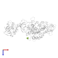SULFATE ION in PDB entry 7p39, assembly 1, top view.