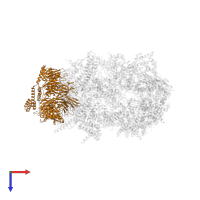 WD repeat and HMG-box DNA-binding protein 1 in PDB entry 7pfo, assembly 1, top view.