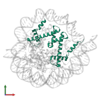 Histone H3-like centromeric protein A in PDB entry 7pii, assembly 1, front view.