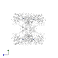 alpha-D-glucopyranose in PDB entry 7q13, assembly 1, side view.