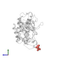 Modified residue SEP in PDB entry 7qg1, assembly 1, side view.