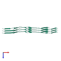 Microtubule-associated protein tau in PDB entry 7qkh, assembly 1, top view.