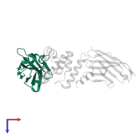 NbArc-H11 in PDB entry 7r1z, assembly 1, top view.