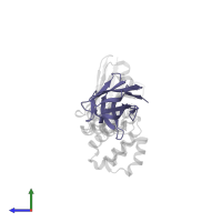 NbArc-C11 in PDB entry 7r1z, assembly 1, side view.
