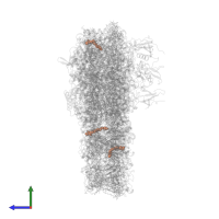 SPHINGOSINE in PDB entry 7r3k, assembly 1, side view.