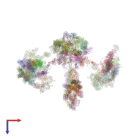 PDB entry 7r5k coloured by chain, top view.
