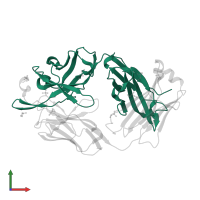 CV3-25 Fab Heavy Chain in PDB entry 7raq, assembly 1, front view.