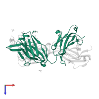 CV3-25 Fab Heavy Chain in PDB entry 7raq, assembly 1, top view.