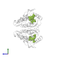 ({(2S)-3-(2-amino-6-oxo-1,6-dihydro-9H-purin-9-yl)-2-[(2S)-2-hydroxy-2-phosphonoethoxy]propoxy}methyl)phosphonic acid in PDB entry 7scr, assembly 1, side view.
