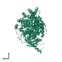 Endoplasmic reticulum aminopeptidase 2 in PDB entry 7sh0, assembly 1, side view.