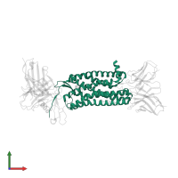 Atypical chemokine receptor 3 in PDB entry 7sk4, assembly 1, front view.