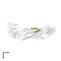 CHOLESTEROL in PDB entry 7sk4, assembly 1, top view.