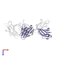 Fab light chain in PDB entry 7su0, assembly 2, top view.