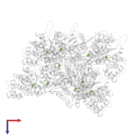 MAGNESIUM ION in PDB entry 7svv, assembly 1, top view.