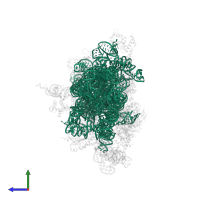 18S Ribosomal RNA in PDB entry 7sys, assembly 1, side view.