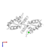 CHLORIDE ION in PDB entry 7t0u, assembly 2, top view.