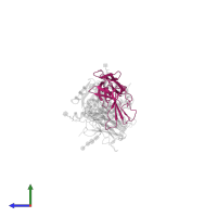 T cell receptor alpha chain constant in PDB entry 7t2d, assembly 1, side view.