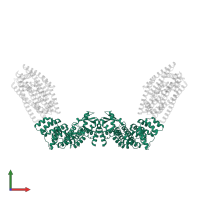 Regulatory protein NPR1 in PDB entry 7tac, assembly 1, front view.