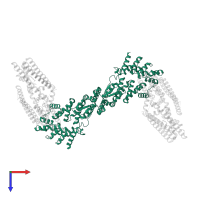 Regulatory protein NPR1 in PDB entry 7tac, assembly 1, top view.