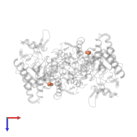 ACETATE ION in PDB entry 7tse, assembly 1, top view.