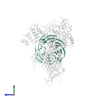 Outer membrane protein assembly factor BamB in PDB entry 7ttc, assembly 1, side view.