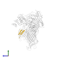 Autotransporter protein EspP translocator in PDB entry 7ttc, assembly 1, side view.
