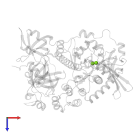 MAGNESIUM ION in PDB entry 7tuv, assembly 1, top view.