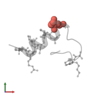 Modified residue B3K in PDB entry 7tv6, assembly 1, front view.