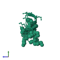 Lasiocepsin in PDB entry 7tv7, assembly 1, side view.