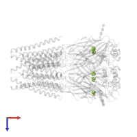 aminomethanesulfonic acid in PDB entry 7u2m, assembly 1, top view.