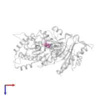 DIPHOSPHATE in PDB entry 7u7k, assembly 1, top view.