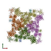 PDB entry 7u9r coloured by chain, front view.