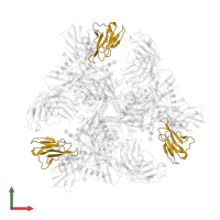 10-1074 light chain in PDB entry 7ucg, assembly 1, front view.