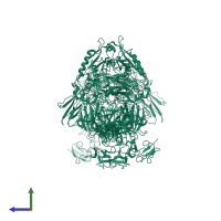 Pappalysin-1 in PDB entry 7ufg, assembly 1, side view.