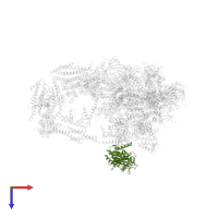 Mediator of RNA polymerase II transcription subunit 1 in PDB entry 7ui9, assembly 1, top view.