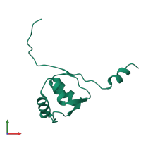 PDB entry 7uiu coloured by chain, front view.