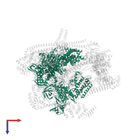 H(+)-transporting two-sector ATPase in PDB entry 7uzj, assembly 1, top view.