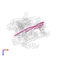 V-type proton ATPase subunit D in PDB entry 7uzj, assembly 1, top view.