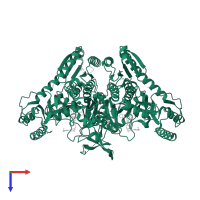 proline--tRNA ligase in PDB entry 7vc2, assembly 1, top view.