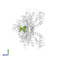 4-[(3S)-3-cyano-3-cyclopropyl-2-oxidanylidene-pyrrolidin-1-yl]-N-[[3-fluoranyl-5-(5-methoxypyridin-3-yl)phenyl]methyl]-6-methyl-pyridine-2-carboxamide in PDB entry 7vc2, assembly 1, side view.