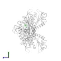 CHLORIDE ION in PDB entry 7vc2, assembly 1, side view.