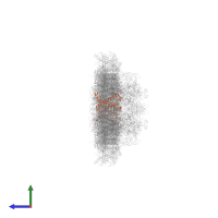 Fcpb4, Fucoxanthin chlorophyll a/c-binding protein in PDB entry 7vd5, assembly 1, side view.