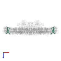 Fcpb7, Fucoxanthin chlorophyll a/c-binding protein in PDB entry 7vd5, assembly 1, top view.