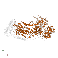 Phospholipid-transporting ATPase IC in PDB entry 7vgh, assembly 1, front view.